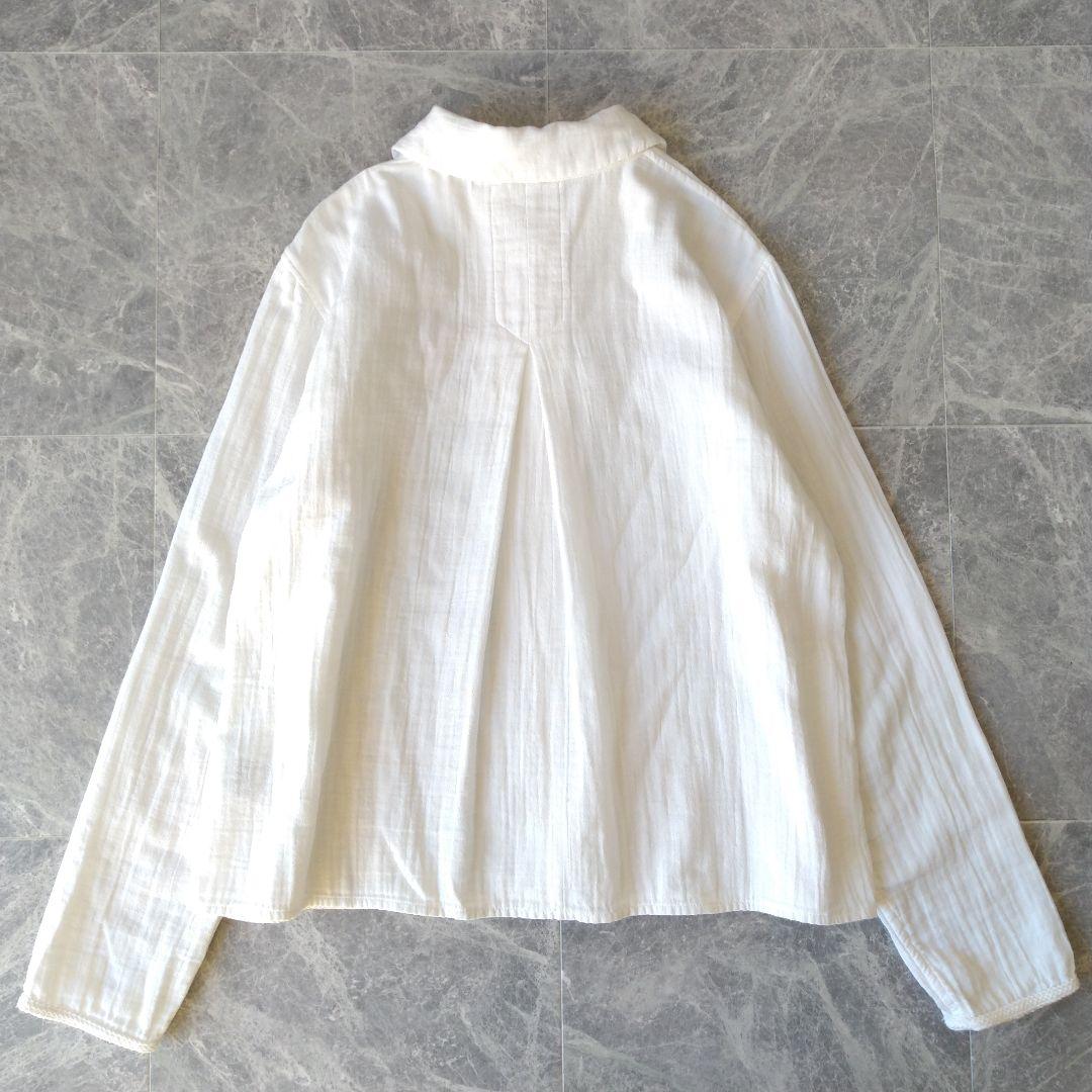593 くんちゃん様リピート割 パラスパレス コットン ガーゼ 白シャツ