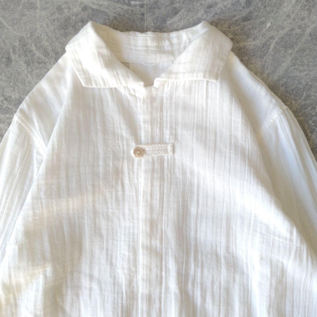 593 くんちゃん様リピート割 パラスパレス コットン ガーゼ 白シャツ