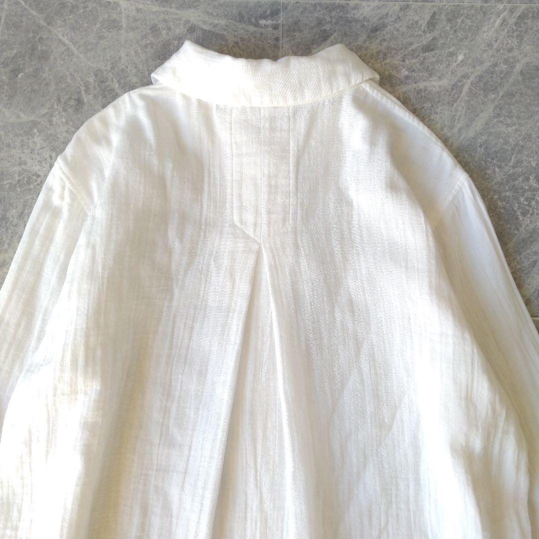 593 くんちゃん様リピート割 パラスパレス コットン ガーゼ 白シャツ