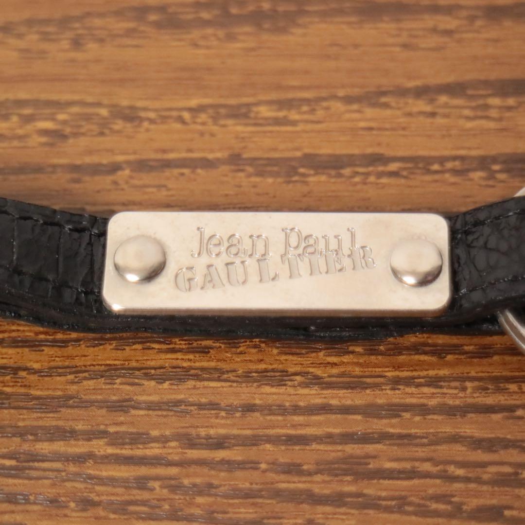 【希少】ゴルチエ ネックストラップ キーホルダー Y2K 本革 ネックレス