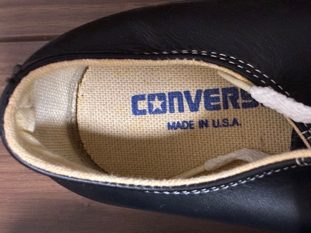 デッドストック ヴィンテージ コンバースオールスター レザー　8.5 27.0
