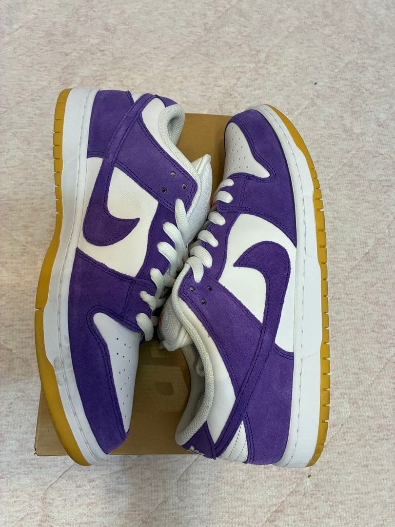 NIKE sb dunk low オレンジレーベル　パープル