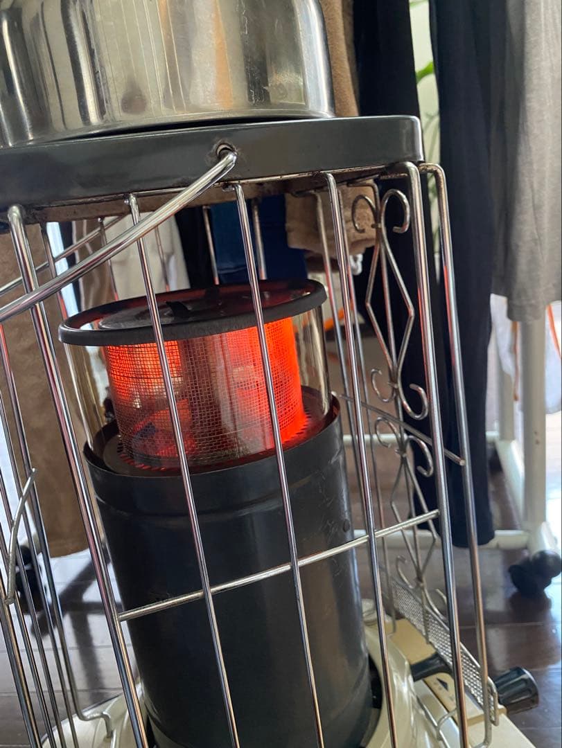 SANYO ストーブ ベージュ・黒