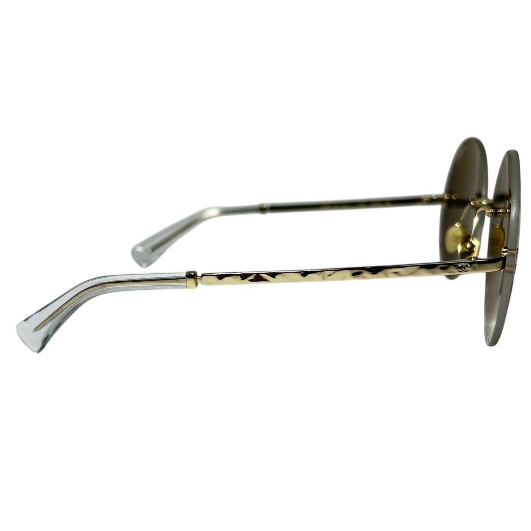 CHANEL シャネル　サングラス　ミラーレンズ　丸メガネ アイウェア　度なし