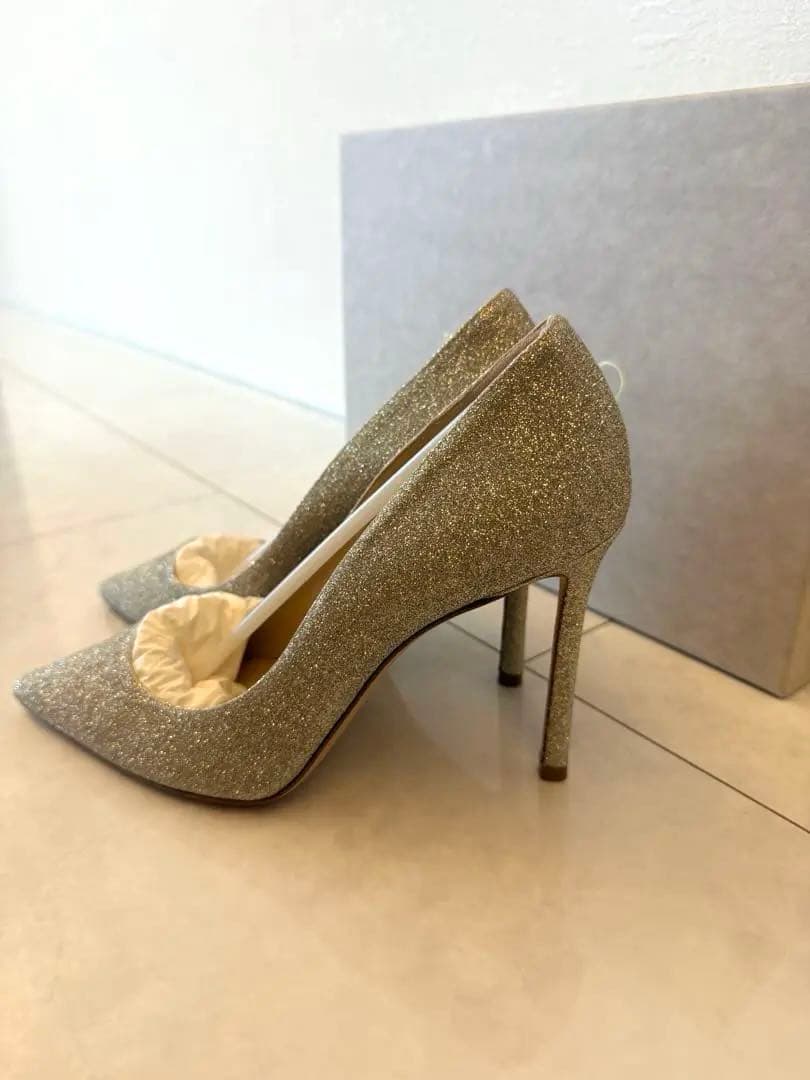 美品　ジミーチュウ　JIMMY CHOO ハイヒール　ブライダルシューズ