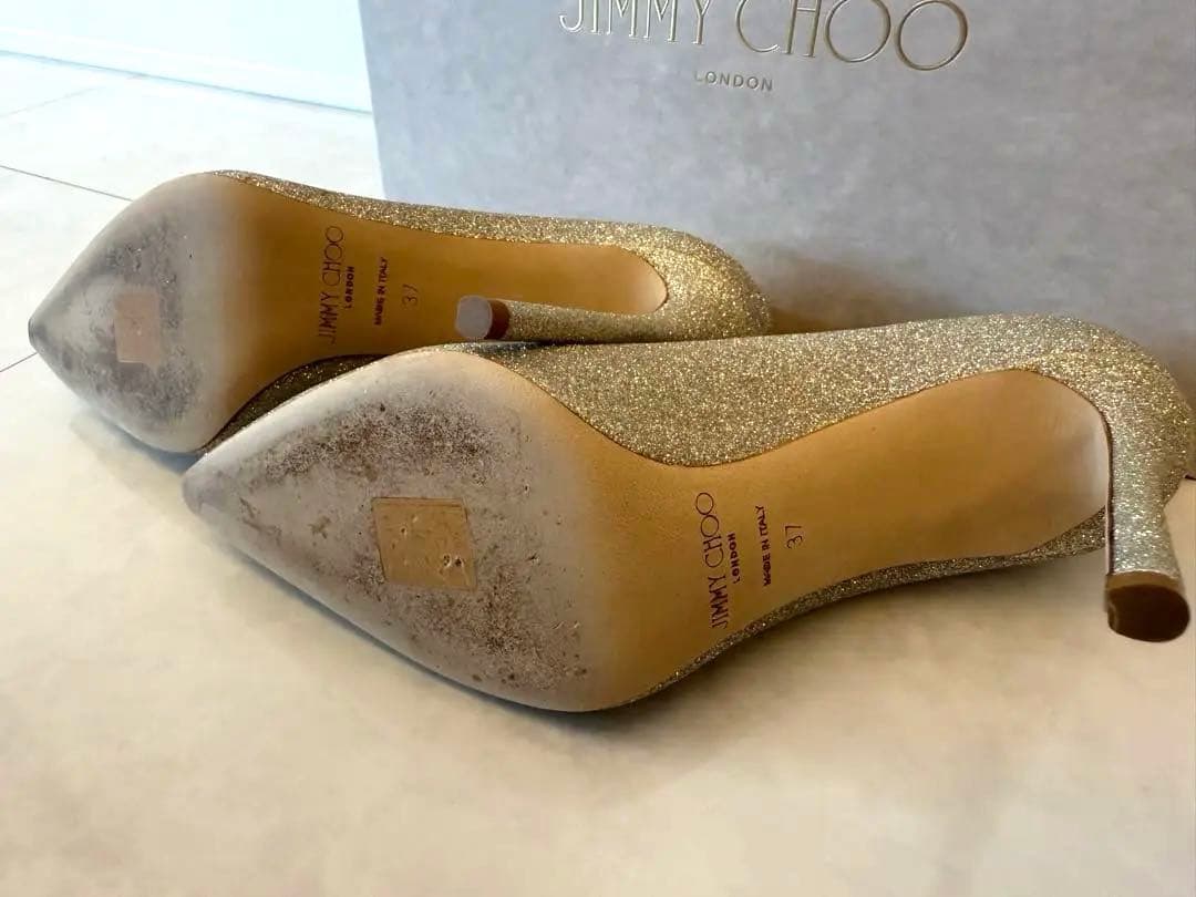 美品　ジミーチュウ　JIMMY CHOO ハイヒール　ブライダルシューズ