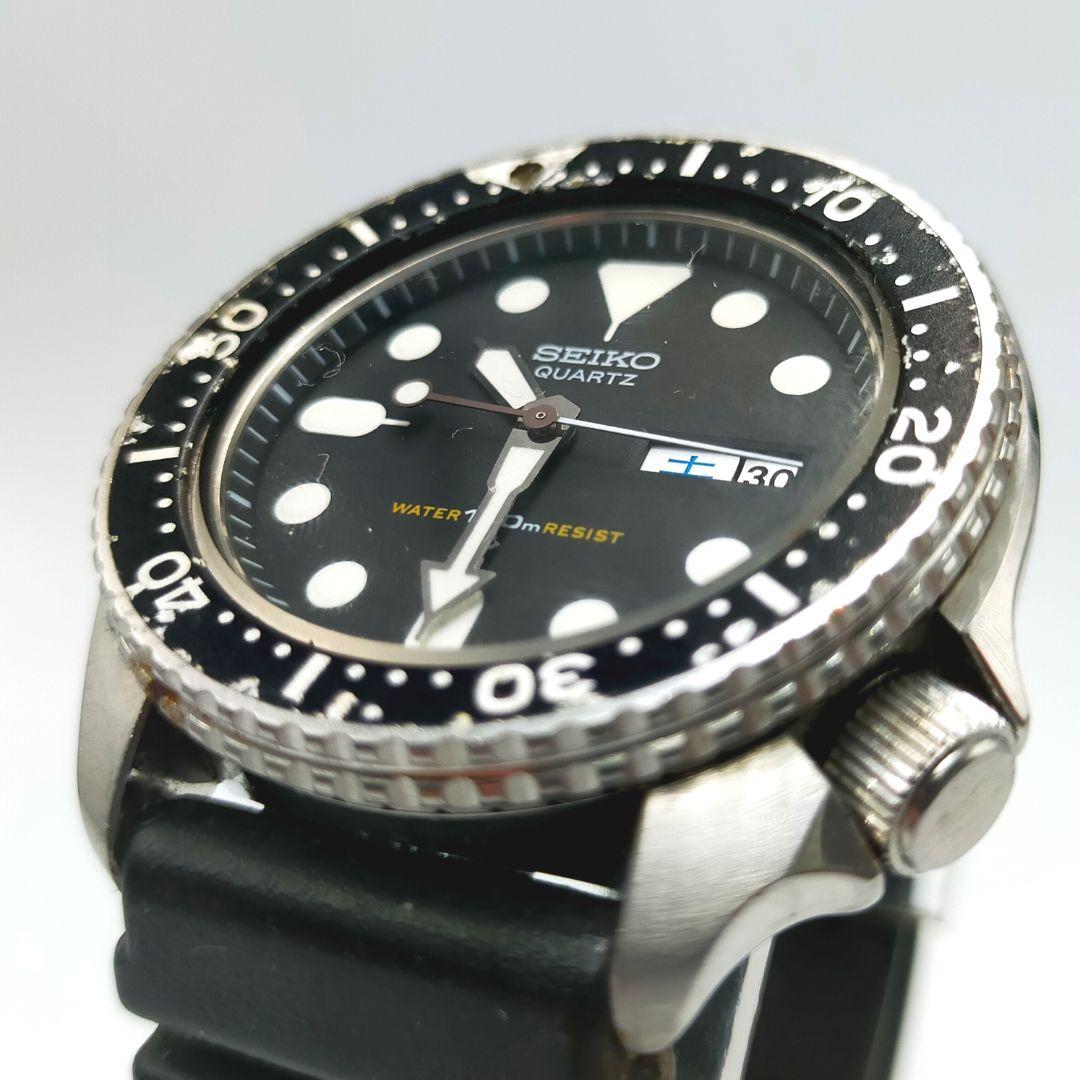【電池交換済】希少 80年代 セイコー クオーツダイバー 150m