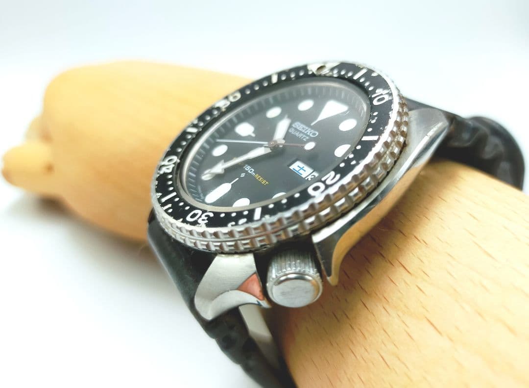 【電池交換済】希少 80年代 セイコー クオーツダイバー 150m