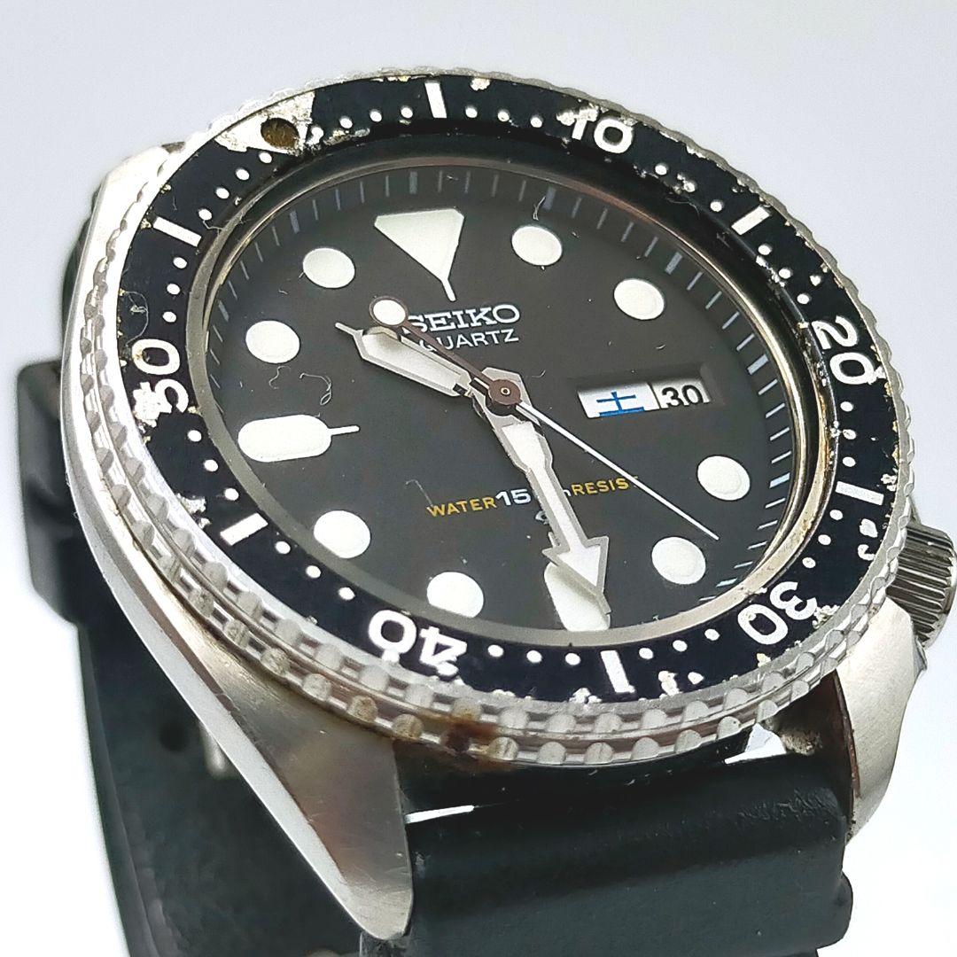 【電池交換済】希少 80年代 セイコー クオーツダイバー 150m