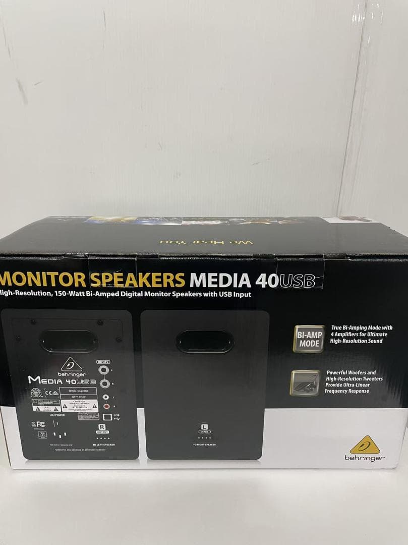 新品　ベリンガー USB入力搭載 2-Wayパワードモニタースピーカー