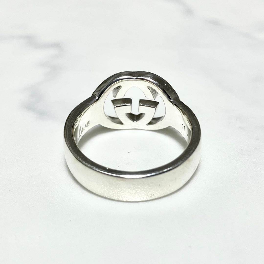 グッチ シルバーリング 925 GG インターロッキング 箱・袋・説明書付き