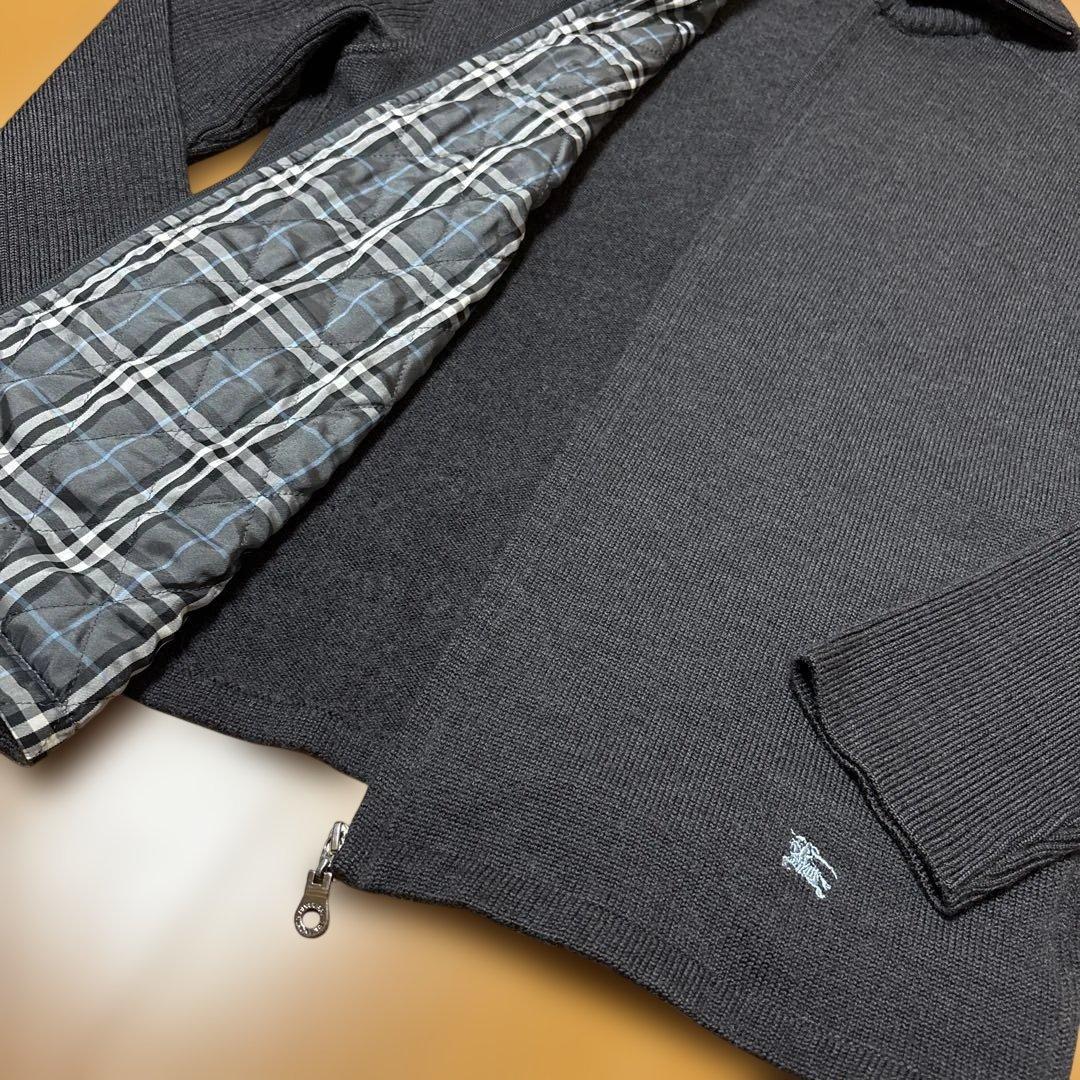 BURBERRY BLACK LABEL ドライバーズニットジャケット
