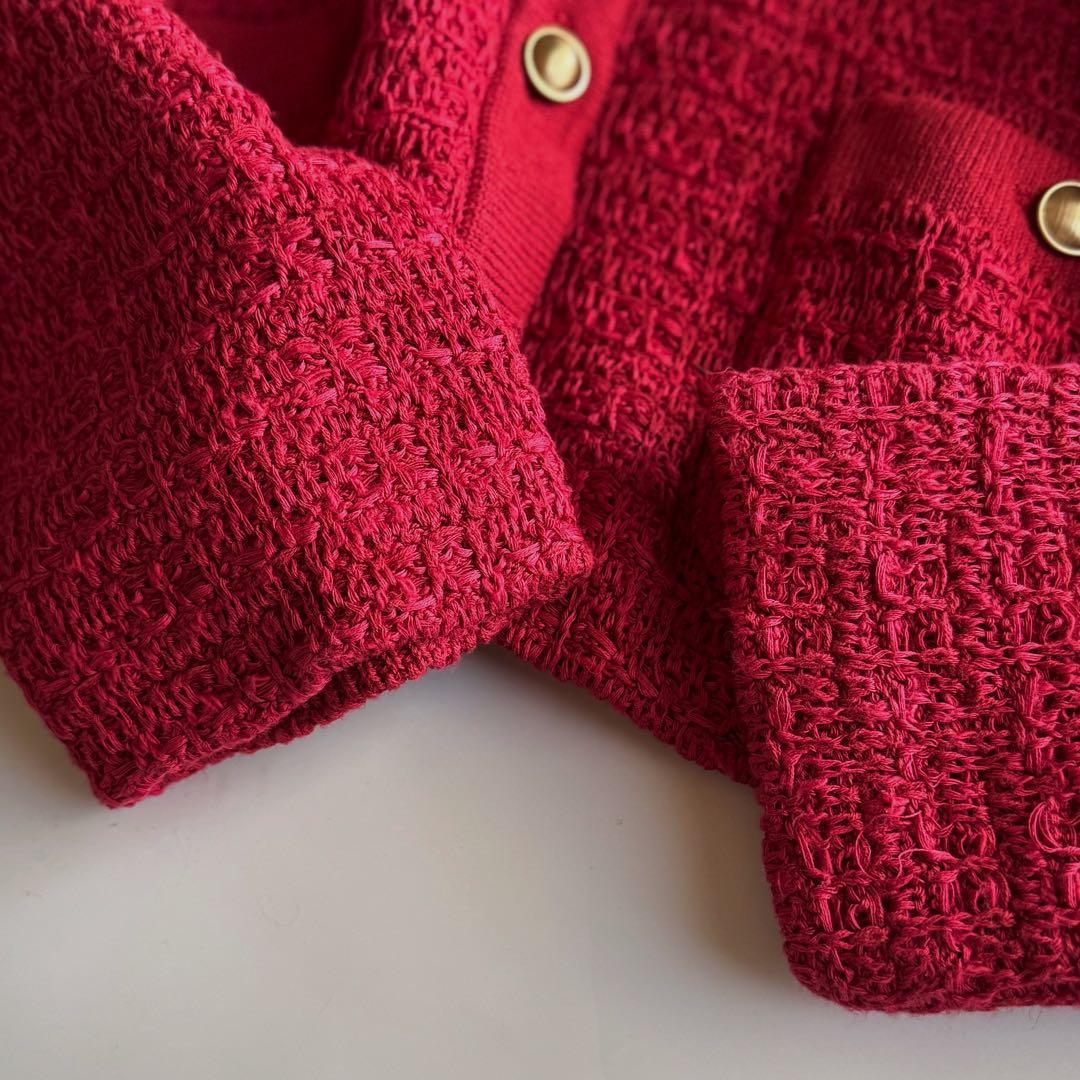 Ιουν♡ シンゾーン TWEED KNIT CDツイードニットカーディ