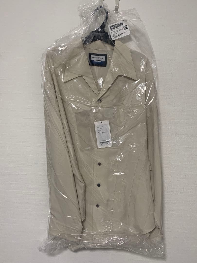 メゾンスペシャルラディアルダーツプライムオーバーオープンカラーシャツ