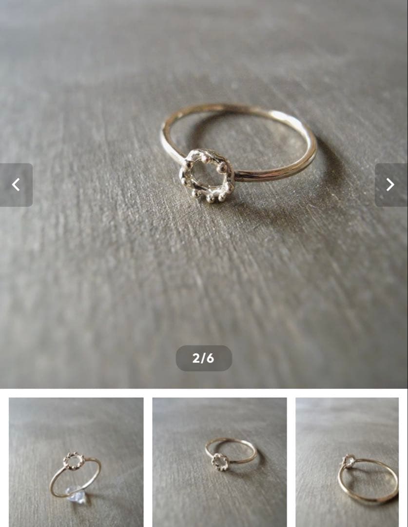 HANDWORK STILLA ゴールドリング　10k