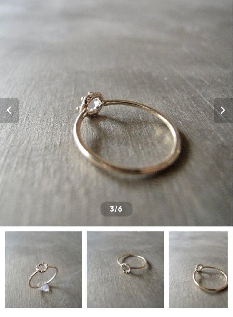 HANDWORK STILLA ゴールドリング　10k