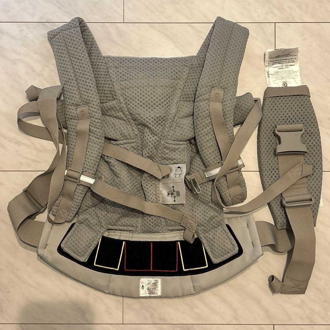 美品ergobaby OMNI breeze 抱っこひも　パールグレー