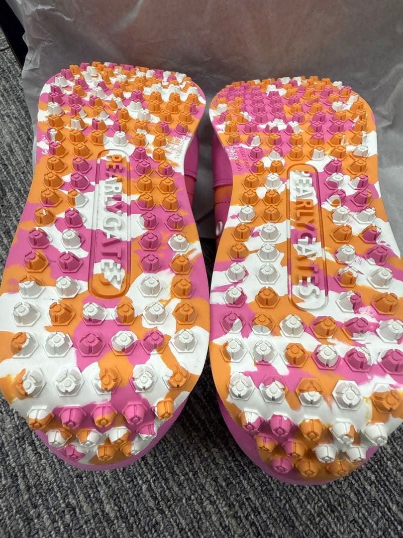 新品　パーリーゲイツ　ゴルフシューズ　タイダイ柄　レディース　23㌢