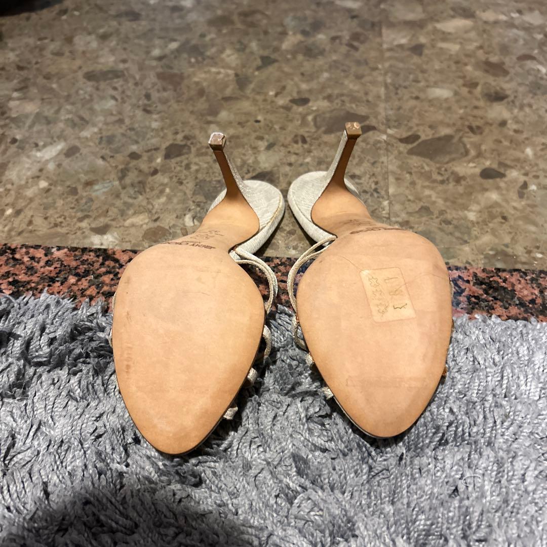 JIMMY CHOO ベージュ ミュール 37