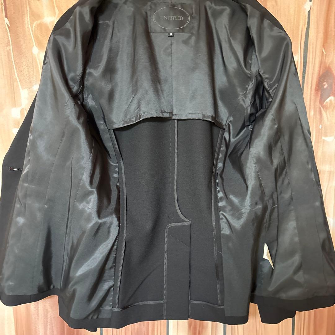 【美品】UNTITLED アンタイトル パンツスーツ ブラック