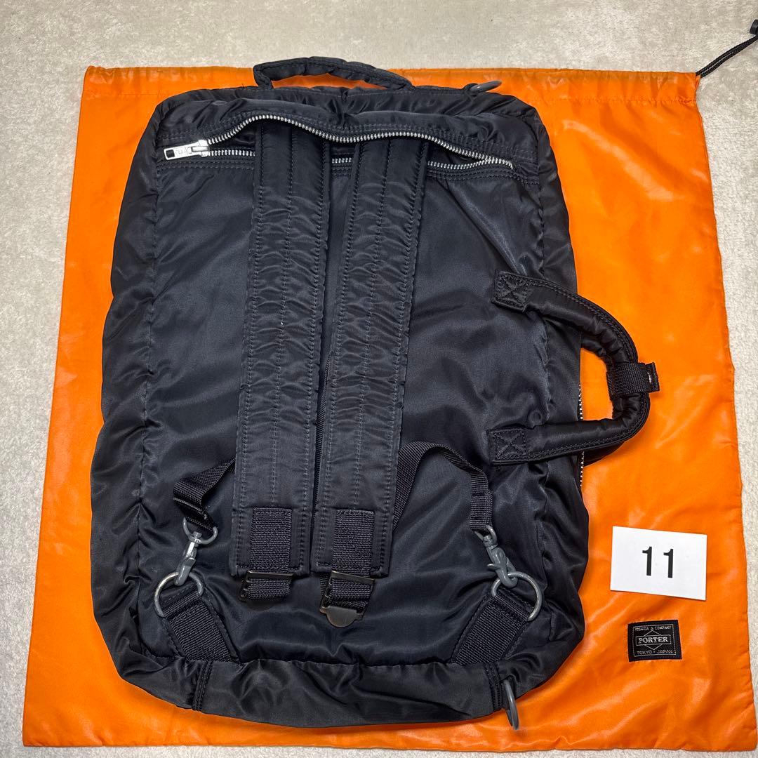 11 美品　ポーター　タンカー　ビジネスバッグ　3way ブラック