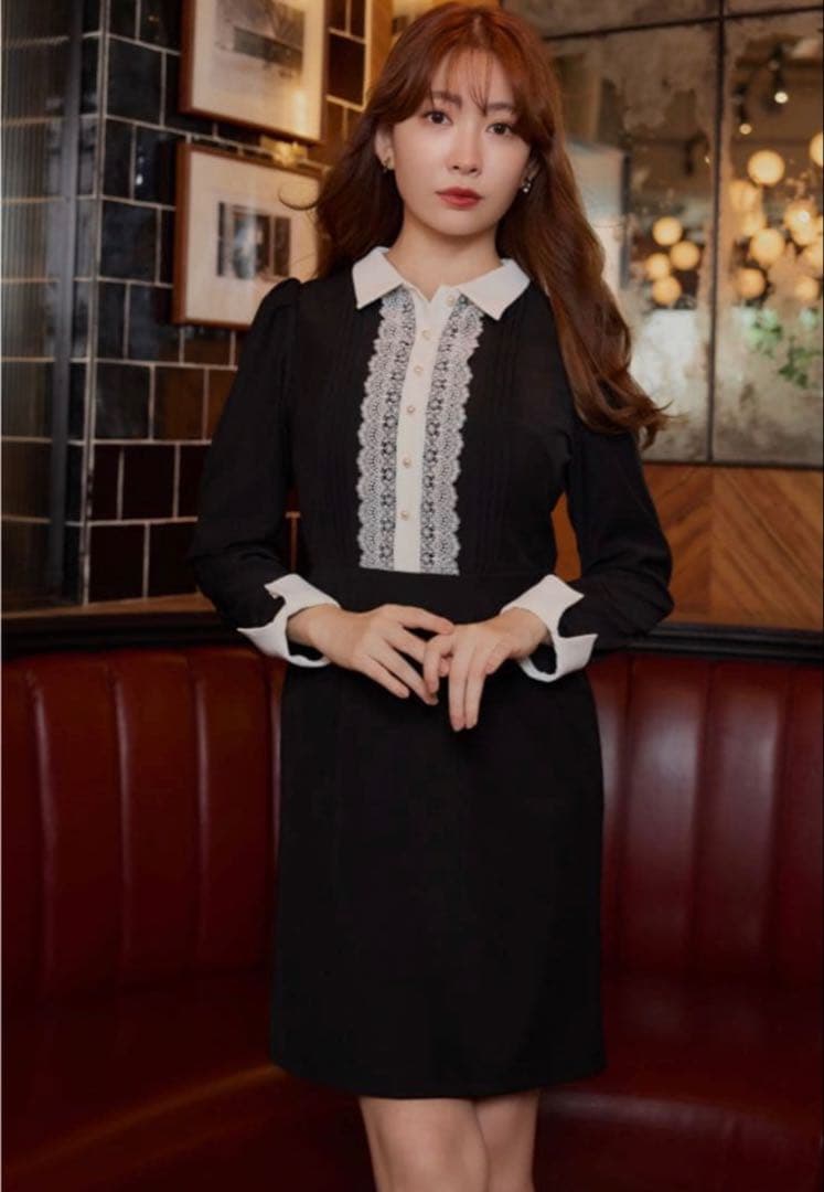 ワンピース Her lip to Odette Lace Mini Dress