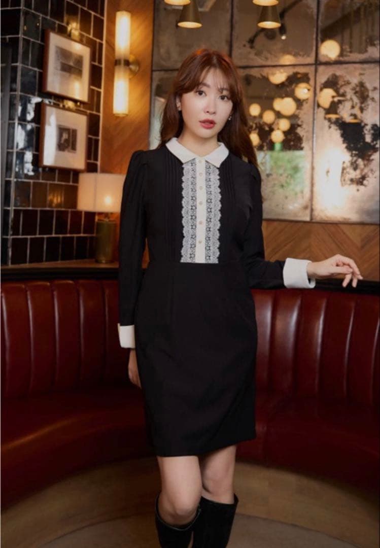 ワンピース Her lip to Odette Lace Mini Dress