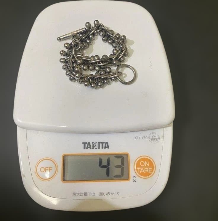 Vintage メキシコ シルバー DNA リンク ブレスレット