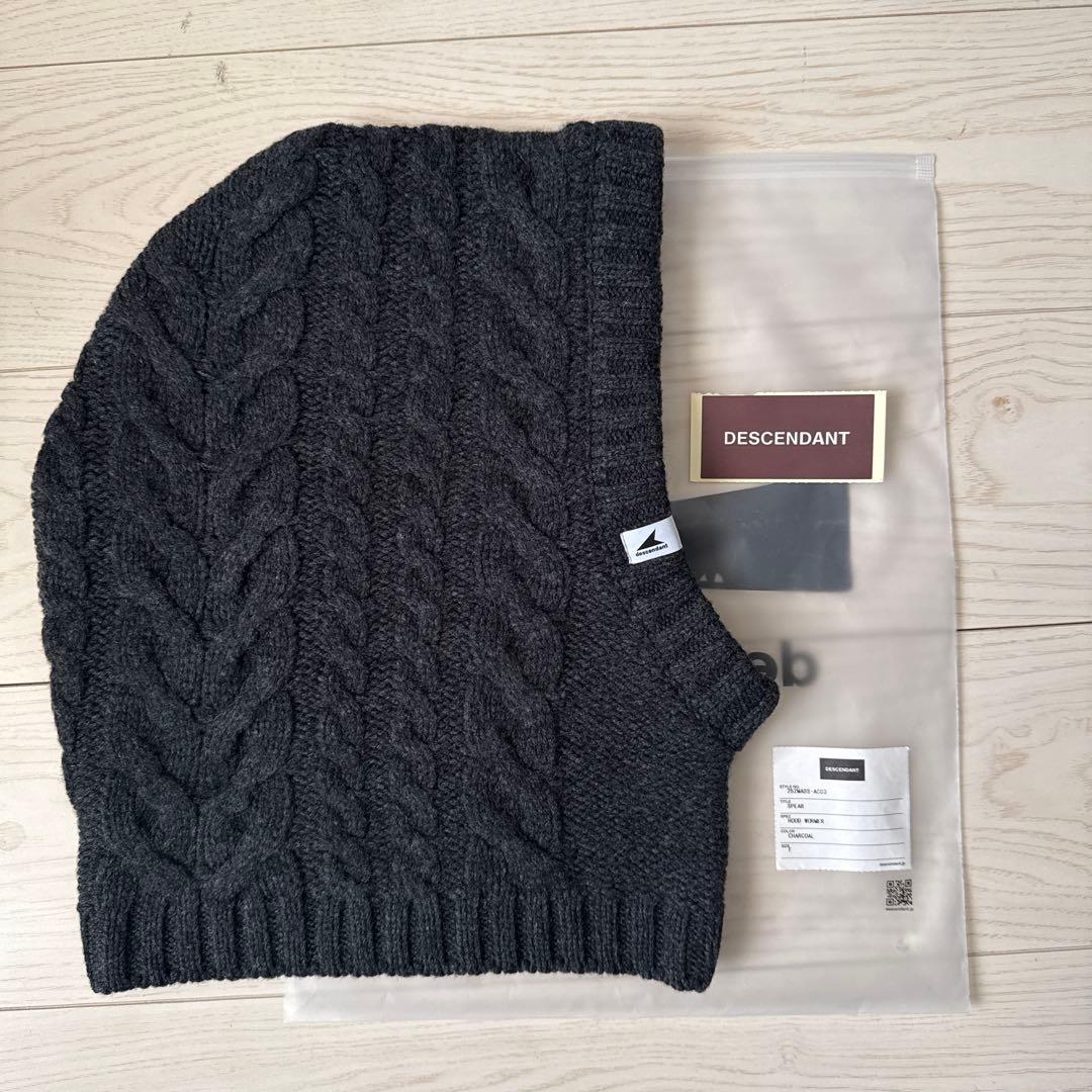 【新品未使用】DESCENDANT SPEAR HOODWORMER チャコール