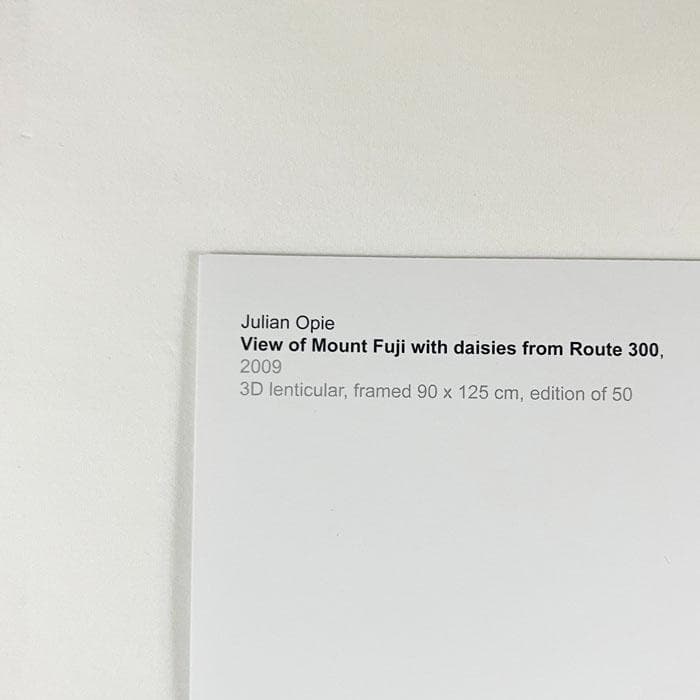 限定マット額装品/View of Mount Fuji/ジュリアン・オピー