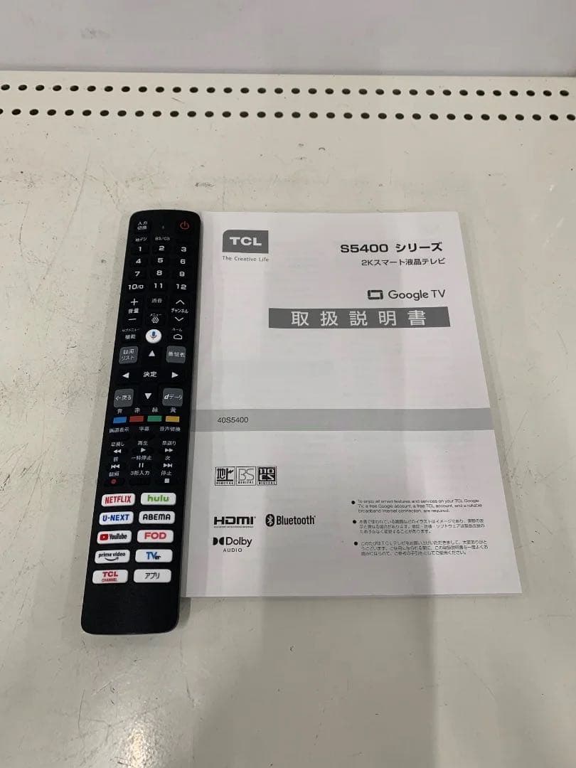 TCL 40インチ液晶テレビ 40S5400 2023年製