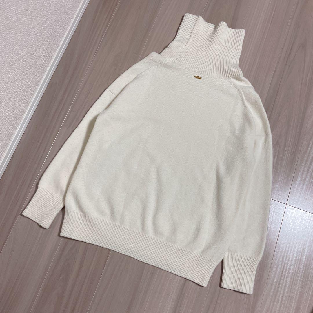 ドゥーズィエムクラス　latest ミドルゲージ タートルネックニット