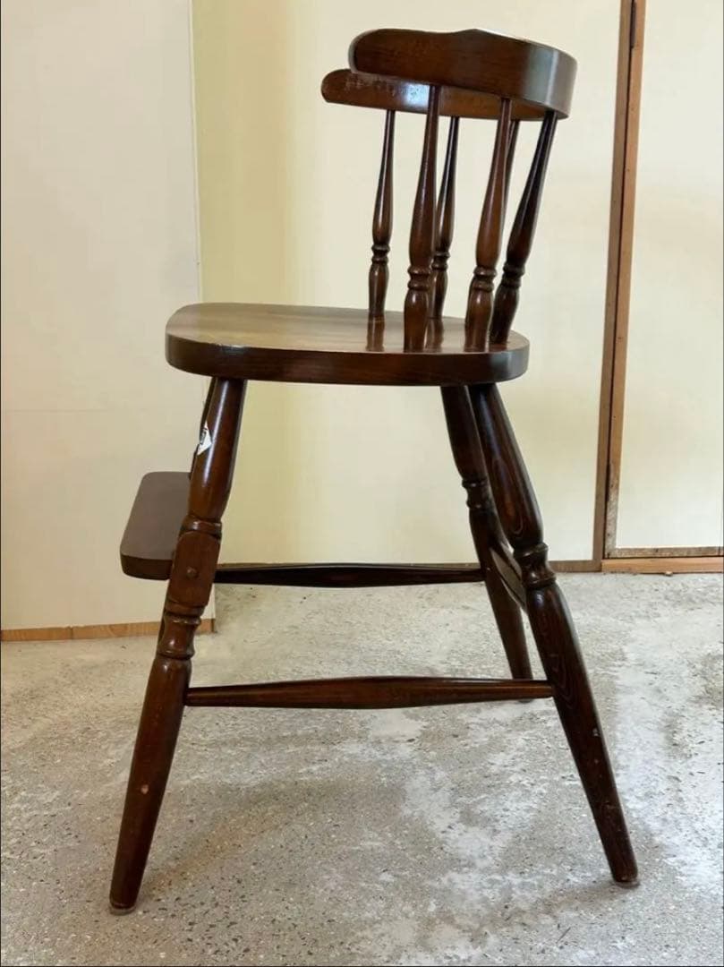 【柏木工】子ども用ハイチェア　ヴィンテージ レトロ　椅子