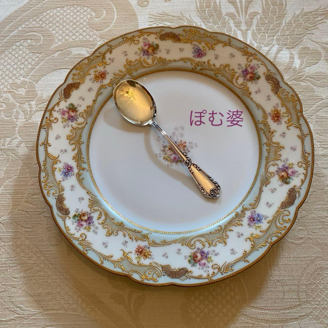 【フランス／ピュイフォルカ】純銀／アイスクリームスプーン「ポンパドール」