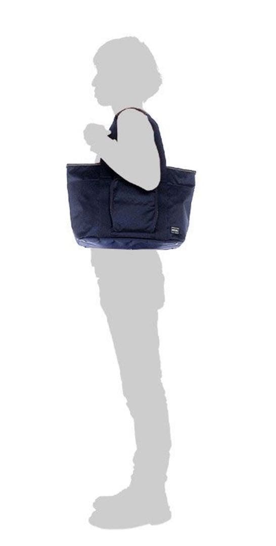 【美品　希少】PORTER 吉田カバン　ポーター　プラン　トートバッグ　ネイビー