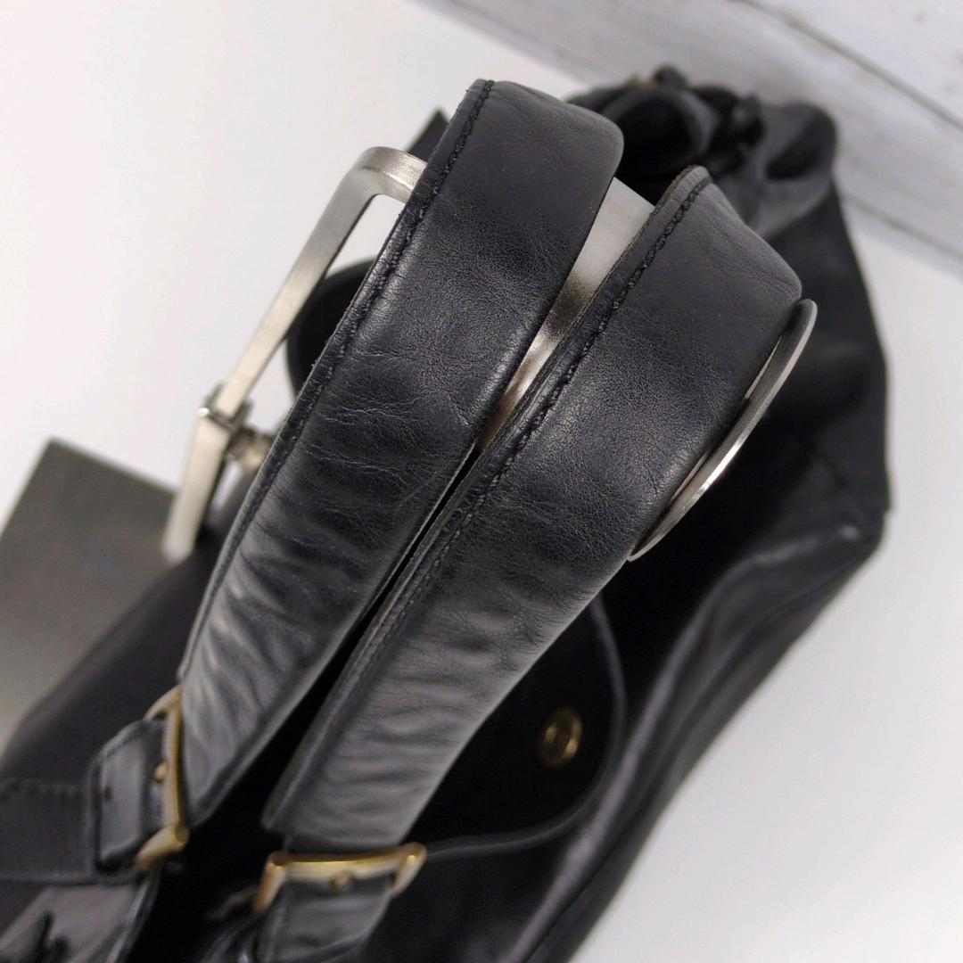 イルビゾンテ トートバッグ ハンドバッグ レザー ブラック 大きい 肩掛け