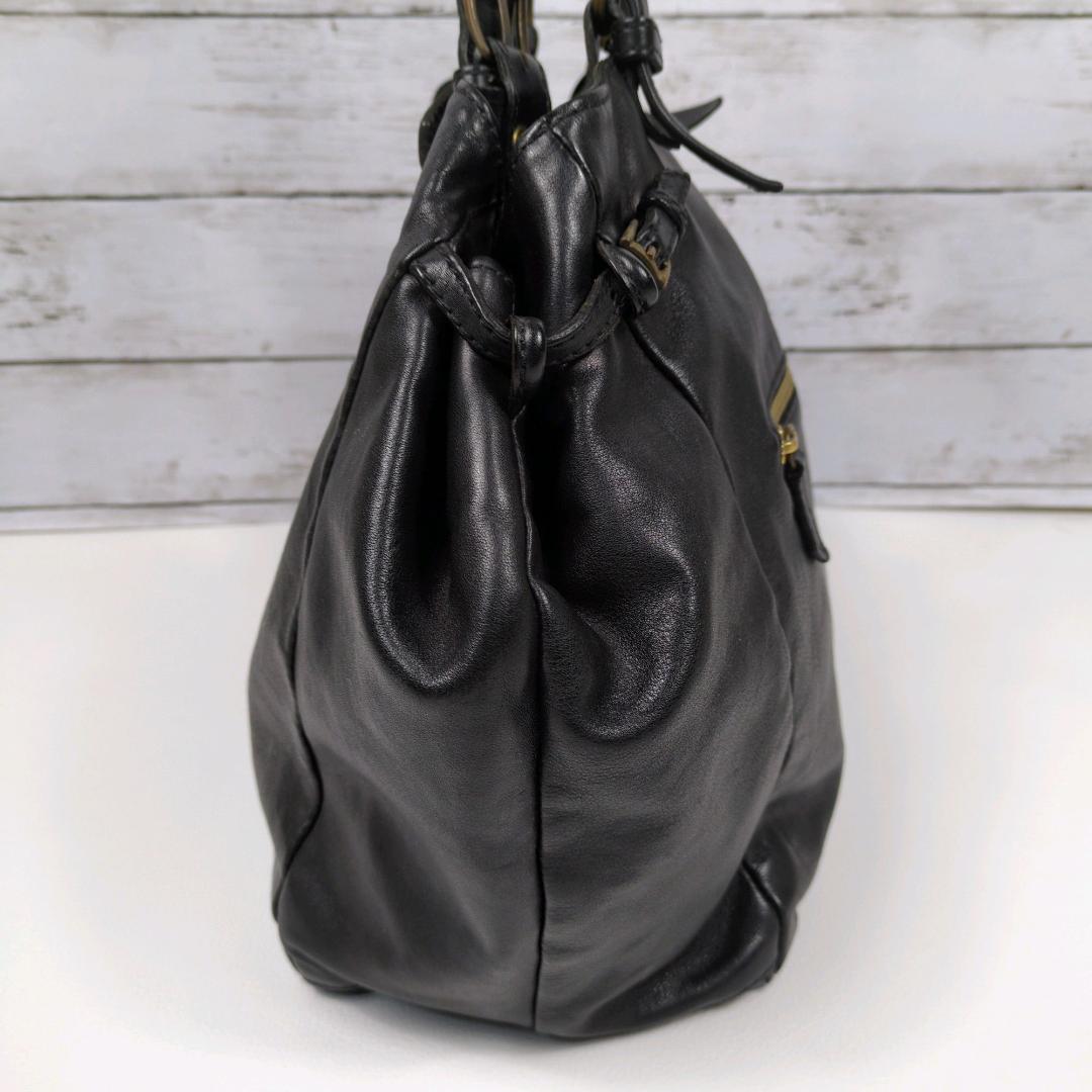 イルビゾンテ トートバッグ ハンドバッグ レザー ブラック 大きい 肩掛け