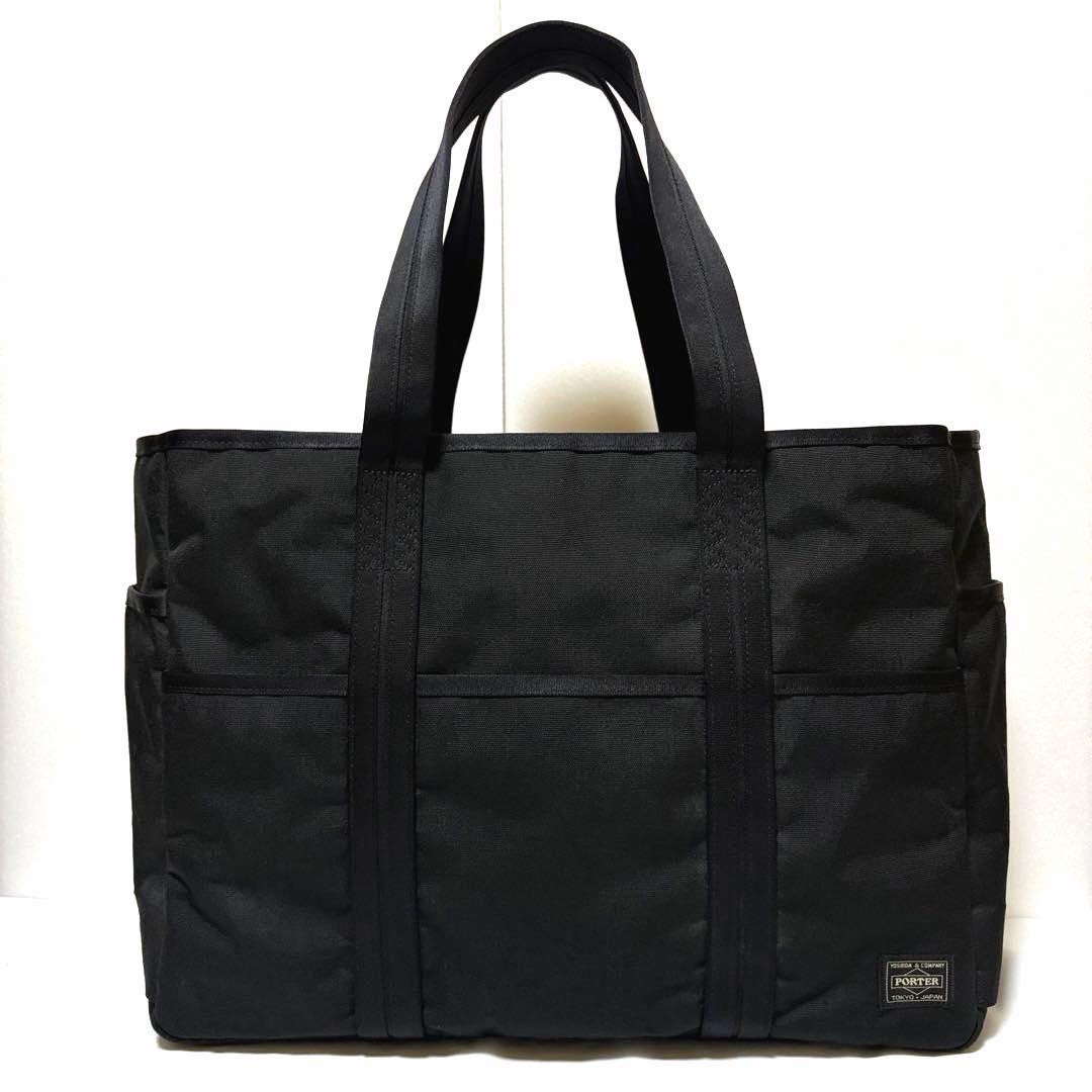 新品同様✨現行タグ ポーターハイブリッド トートバッグ A4可 大容量 ブラック
