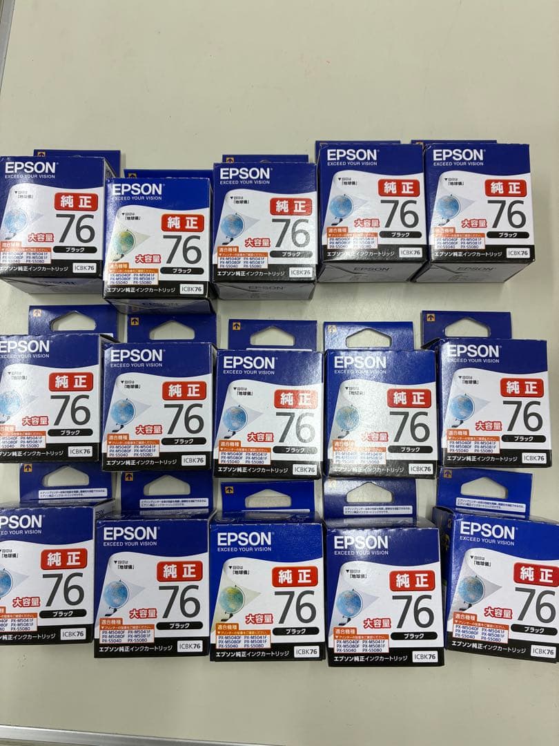 EPSON 76 インクカートリッジ４色 15セット