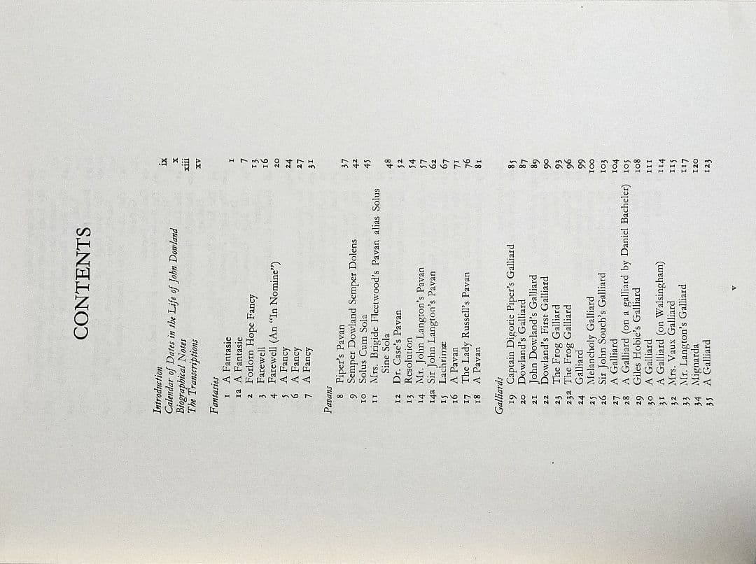 ジョン・ダウランドのリュート音楽集