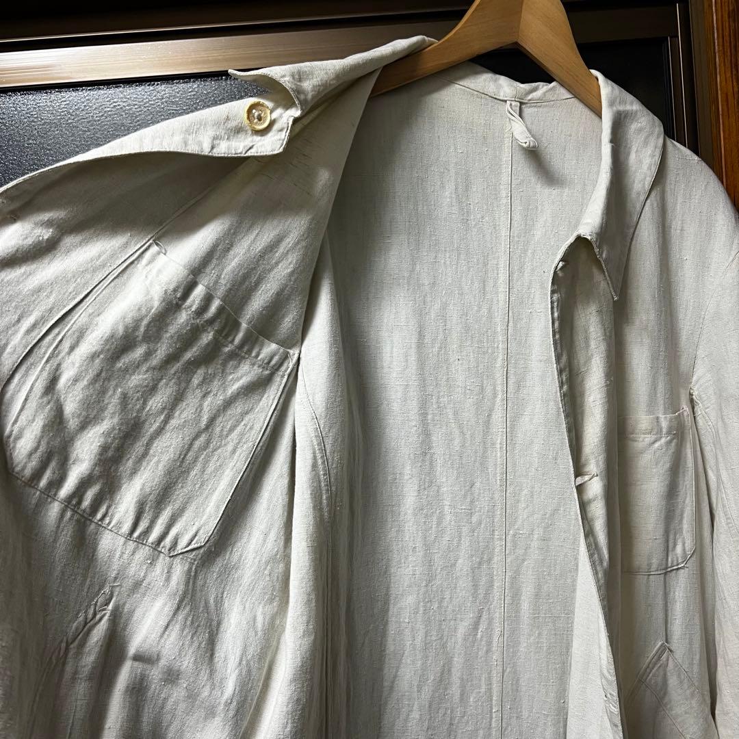 30s french vintage リネンコート ユーロヴィンテージ