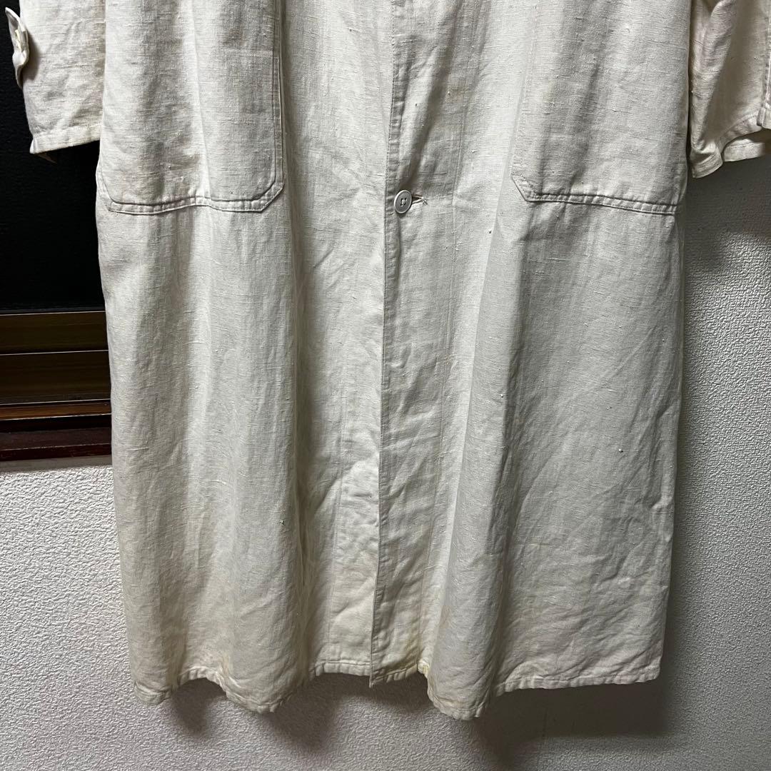 30s french vintage リネンコート ユーロヴィンテージ