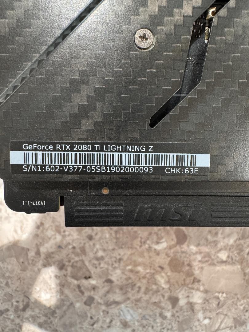 S*B様 GeForce RTX 2080 Ti LIGHTNING グラボ I