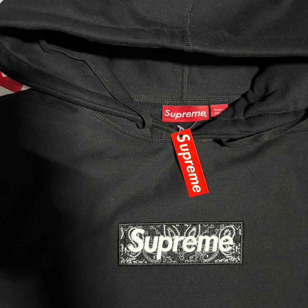 トップス Supreme Bandana Box Logo Hooded M