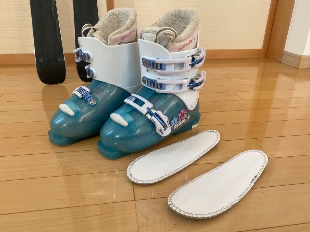 子供　ジュニア　スキー　スキー板とブーツセット　Rossignolロシニョール