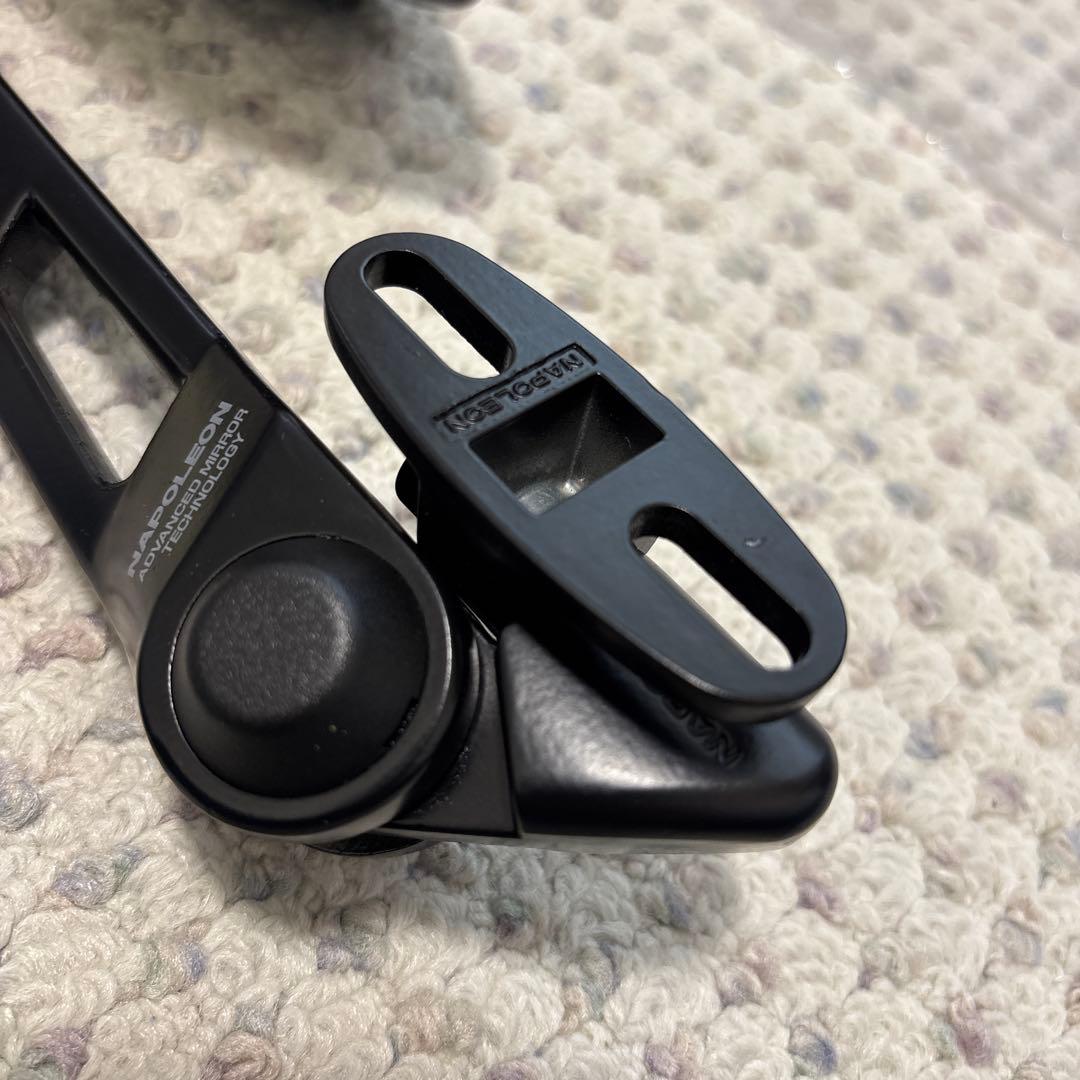 ナポレオン カウリングミラー6 ロングステータイプ AEX6 ブラック 2セット