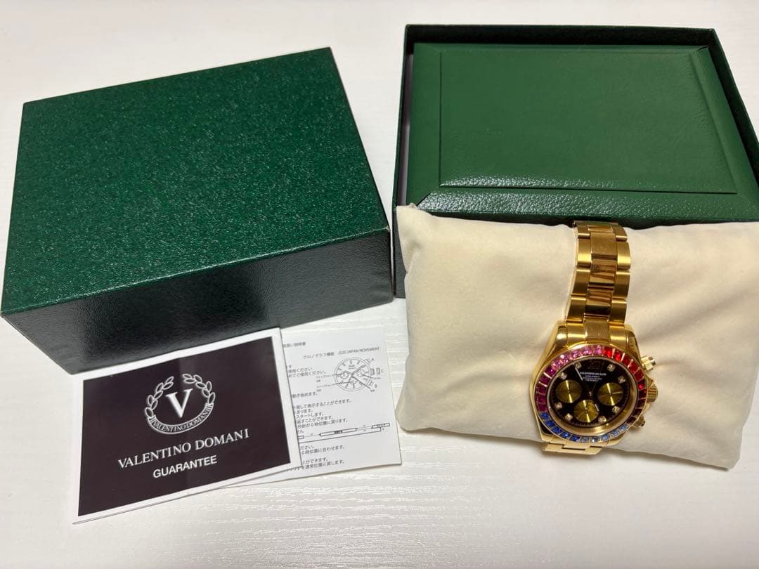 VALENTINO DOMANI ゴールド クロノグラフ
