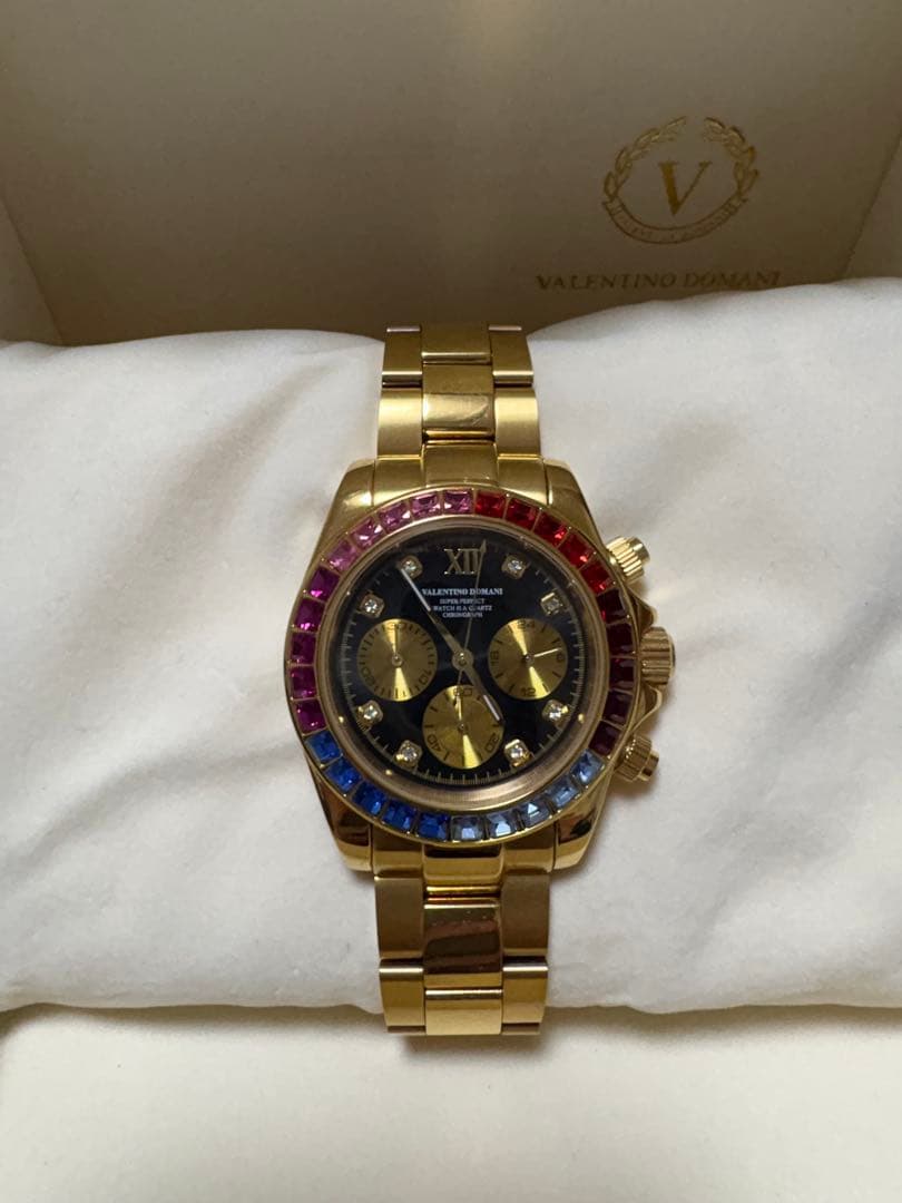 VALENTINO DOMANI ゴールド クロノグラフ