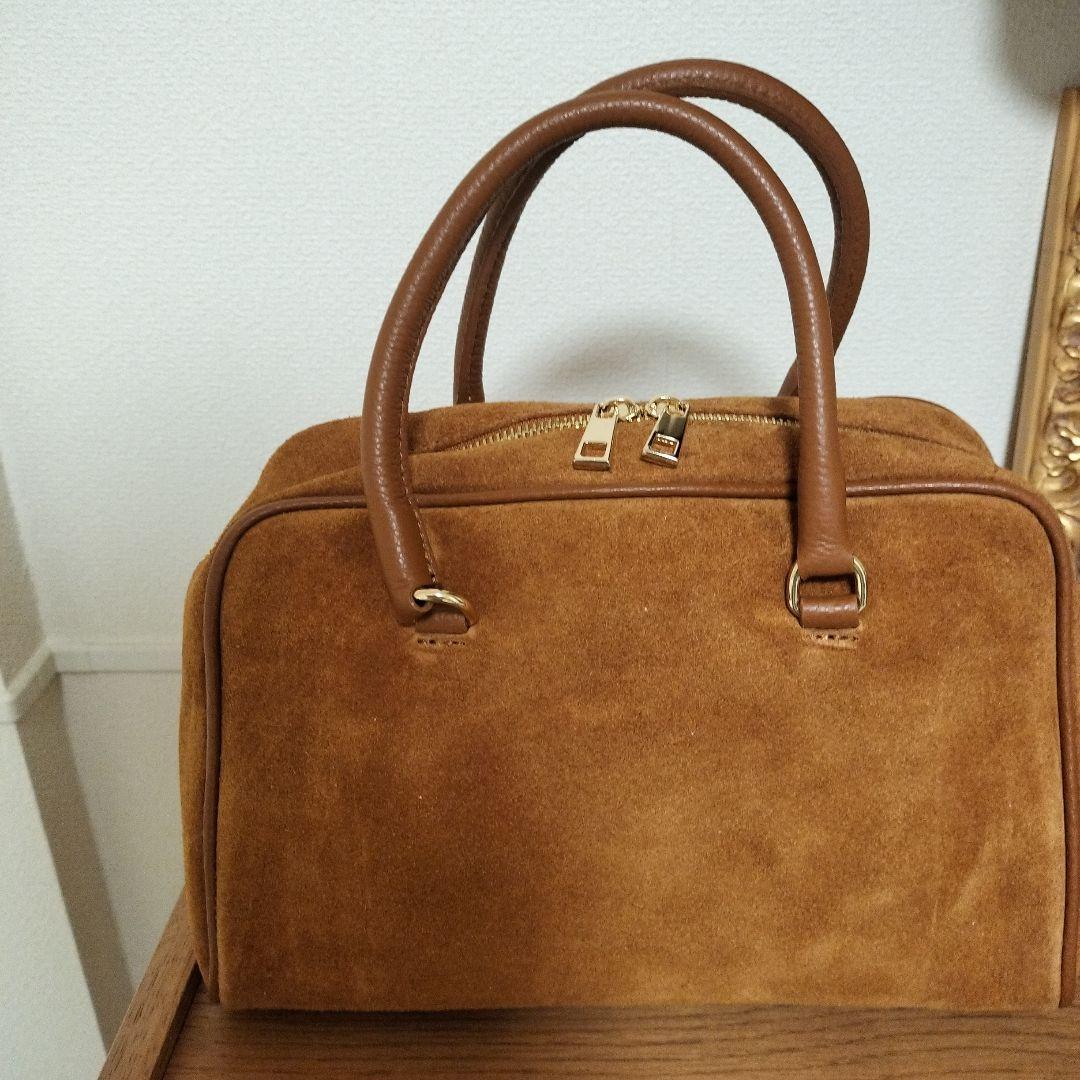 【新品未使用】AULENTTI オウレンティ スエードボストンバッグ