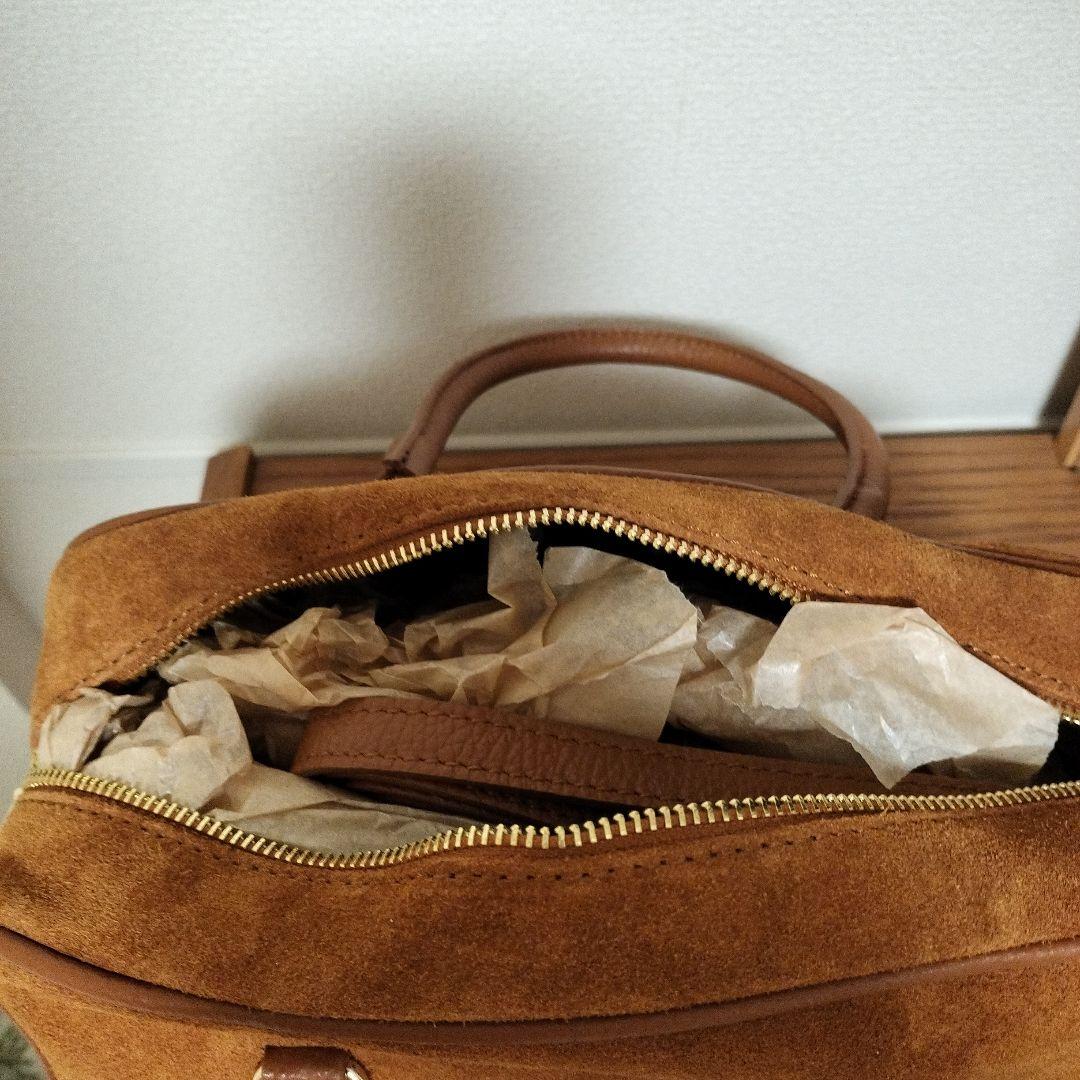 【新品未使用】AULENTTI オウレンティ スエードボストンバッグ